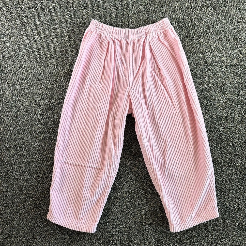 Hartstrings Pink Seersucker Casual Kids Pants